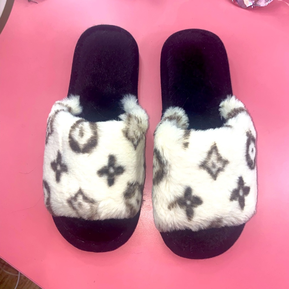 Faux Fur Slippers